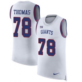Wholesale Cheap Nike Giants #78 Andrew Thomas White Men\'s Stitched NFL Limited Rush Tank Top Jersey