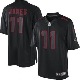 Wholesale Cheap Nike Falcons #11 Julio Jones Black Men\'s Stitched NFL Impact Limited Jersey