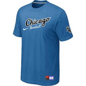 Wholesale Cheap Chicago White Sox Nike Away Practice MLB T-Shirt Indigo Blue