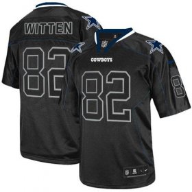 Wholesale Cheap Nike Cowboys #82 Jason Witten Lights Out Black Men\'s Stitched NFL Elite Jersey