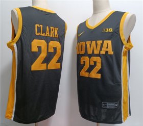Cheap Men\'s Iowa Hawkeyes #22 Caitlin Clark Black Stitched Jersey