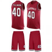 Wholesale Cheap Nike Cardinals #40 Pat Tillman Red Team Color Men's Stitched NFL Limited Tank Top Suit Jersey