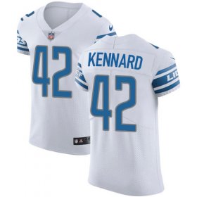 Wholesale Cheap Nike Lions #42 Devon Kennard White Men\'s Stitched NFL Vapor Untouchable Elite Jersey