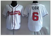 Wholesale Cheap Braves #6 Bobby Cox White Cool Base Stitched MLB Jersey