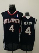 Wholesale Cheap Men's Atlanta Hawks #4 Paul Millsap Navy Blue Swingman Jersey