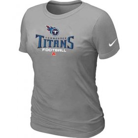 Wholesale Cheap Women\'s Nike Tennessee Titans Critical Victory NFL T-Shirt Light Grey