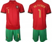 Wholesale Cheap Men 2020-2021 European Cup Portugal home red 1 Nike Soccer Jersey