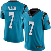 Wholesale Cheap Nike Panthers #7 Kyle Allen Blue Men's Stitched NFL Limited Rush Jersey