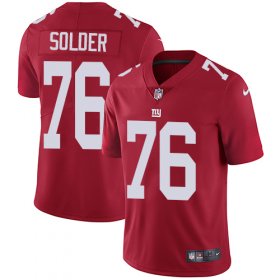 Wholesale Cheap Nike Giants #76 Nate Solder Red Alternate Men\'s Stitched NFL Vapor Untouchable Limited Jersey