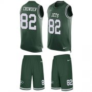 Wholesale Cheap Nike Jets #82 Jamison Crowder Green Team Color Men's Stitched NFL Limited Tank Top Suit Jersey