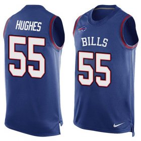 Wholesale Cheap Nike Bills #55 Jerry Hughes Royal Blue Team Color Men\'s Stitched NFL Limited Tank Top Jersey