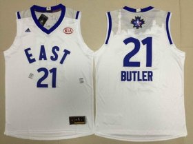 Wholesale Cheap 2015-16 NBA Eastern All-Stars Men\'s #21 Jimmy Butler Revolution 30 Swingman White Jersey