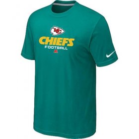 Wholesale Cheap Nike Kansas City Chiefs Critical Victory NFL T-Shirt Teal Green