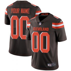 Wholesale Cheap Nike Cleveland Browns Customized Brown Team Color Stitched Vapor Untouchable Limited Men\'s NFL Jersey