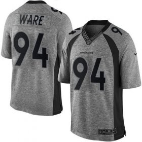 Wholesale Cheap Nike Broncos #94 DeMarcus Ware Gray Men\'s Stitched NFL Limited Gridiron Gray Jersey