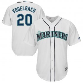 Wholesale Cheap Seattle Mariners #20 Dan Vogelbach Majestic Home Cool Base Player Jersey White