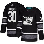 Wholesale Cheap Adidas Rangers #30 Henrik Lundqvist Black Authentic 2019 All-Star Stitched Youth NHL Jersey