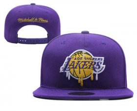 Wholesale Cheap Men\'s Los Angeles Lakers Snapback Ajustable Cap Hat 4