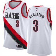 Wholesale Cheap Blazers #3 C.J. McCollum White Basketball Swingman Association Edition Jersey