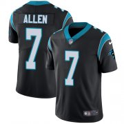 Wholesale Cheap Nike Panthers #7 Kyle Allen Black Team Color Men's Stitched NFL Vapor Untouchable Limited Jersey