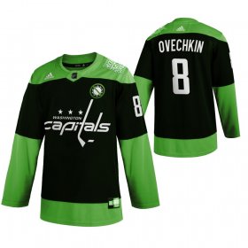 Wholesale Cheap Washington Capitals #8 Alexander Ovechkin Men\'s Adidas Green Hockey Fight nCoV Limited NHL Jersey