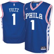 Wholesale Cheap Men's Philadelphia 76ers #1 Markelle Fultz adidas Royal 2017 NBA Draft Pick Replica Jersey
