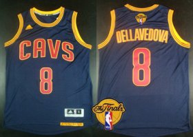Wholesale Cheap Men\'s Cleveland Cavaliers #8 Matthew Dellavedova 2017 The NBA Finals Patch Navy Blue Jersey