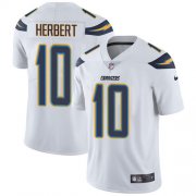 Wholesale Cheap Nike Chargers #10 Justin Herbert White Men's Stitched NFL Vapor Untouchable Limited Jersey