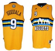 Wholesale Cheap Denver Nuggets #9 Andre Iguodala Revolution 30 Swingman Yellow Jersey