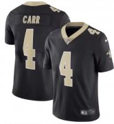 Cheap Men's New Orleans Saints #4 Derek Carr Black Vapor Limited Stitched Jersey