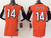 Wholesale Cheap Nike Bengals #14 Andy Dalton Orange Alternate Youth Stitched NFL Elite Jersey
