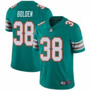 Wholesale Cheap Nike Dolphins #38 Brandon Bolden Aqua Green Alternate Men's Stitched NFL Vapor Untouchable Limited Jersey