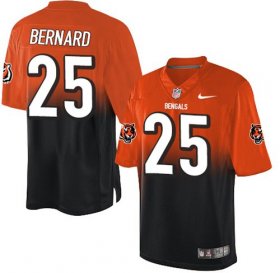 Wholesale Cheap Nike Bengals #25 Giovani Bernard Orange/Black Men\'s Stitched NFL Elite Fadeaway Fashion Jersey