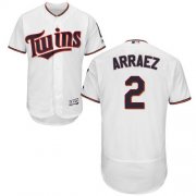 Wholesale Cheap Twins #2 Luis Arraez White Flexbase Authentic Collection Stitched MLB Jersey
