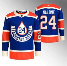 Cheap Men\'s Edmonton Oilers #24 Brad Malone 2023 Royal Heritage Classic Primegreen Stitched Jersey
