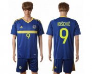 Wholesale Cheap Bosnia Herzegovina #9 Ibisevic Home Soccer Country Jersey