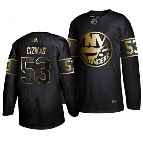 Wholesale Cheap Adidas Islanders #53 Casey Cizikas Men\'s 2019 Black Golden Edition Authentic Stitched NHL Jersey