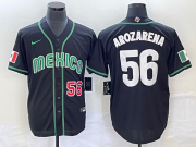 Wholesale Cheap Men's Mexico Baseball #56 Randy Arozarena Number 2023 Black World Classic Stitched Jersey