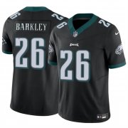 Cheap Men's Philadelphia Eagles #26 Saquon Barkley Black 2023 F.U.S.E. Vapor Untouchable Limited Football Stitched Jersey
