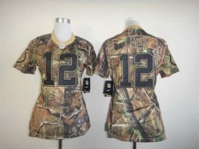 Wholesale Cheap Nike Colts #12 Andrew Luck Camo Women\'s Stitched NFL Realtree Elite Jersey