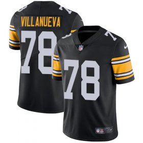 Wholesale Cheap Nike Steelers #78 Alejandro Villanueva Black Alternate Men\'s Stitched NFL Vapor Untouchable Limited Jersey