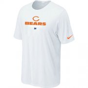Wholesale Cheap Nike Chicago Bears Sideline Legend Authentic Font Logo NFL T-Shirt White