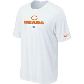 Wholesale Cheap Nike Chicago Bears Sideline Legend Authentic Font Logo NFL T-Shirt White