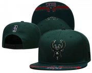 Wholesale Cheap Milwaukee Bucks Stitched Snapback Hats 0016