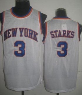 Wholesale Cheap New York Knicks #3 John Starks White Swingman Throwback Jersey
