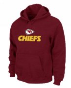 Wholesale Cheap Kansas City Chiefs Authentic Logo Pullover Hoodie Red