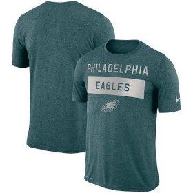 Wholesale Cheap Men\'s Nike Philadelphia Eagles Nike College Midnight Green Sideline Legend Lift Performance T-Shirt