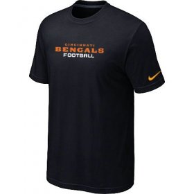 Wholesale Cheap Nike Cincinnati Bengals Sideline Legend Authentic Font Dri-FIT NFL T-Shirt Black