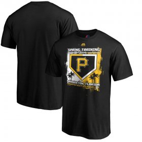 Wholesale Cheap Pittsburgh Pirates Majestic 2019 Spring Training Grapefruit League Base on Ball T-Shirt Black