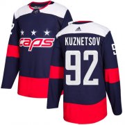 Wholesale Cheap Adidas Capitals #92 Evgeny Kuznetsov Navy Authentic 2018 Stadium Series Stitched Youth NHL Jersey